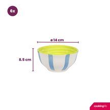 Ensemble de vaisselle Cookinglife Summer Vibes 24 pièces / 6 personnes - 6 assiettes à dîner, 6 assiettes à petit-déjeuner, 6 bols et 6 mugs