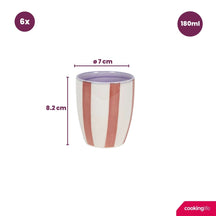 Ensemble de vaisselle Cookinglife Summer Vibes 24 pièces / 6 personnes - 6 assiettes à dîner, 6 assiettes à petit-déjeuner, 6 bols et 6 mugs