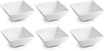 Ensemble de bols BonBistro - Bol en porcelaine - Squito - 14 x 14 cm - 6 pièces
