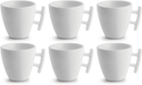 Ensemble de tasses à café BonBistro - en porcelaine - Squito - 170 ml - 6 pièces
