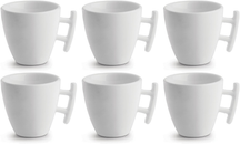 Ensemble de tasses à café BonBistro - en porcelaine - Squito - 170 ml - 6 pièces