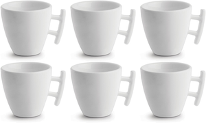 Ensemble de tasses à café BonBistro - en porcelaine - Squito - 170 ml - 6 pièces