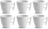 Ensemble de tasses à café BonBistro - en porcelaine - Squito - 170 ml - 6 pièces