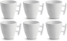 Ensemble de tasses à café BonBistro - en porcelaine - Squito - 170 ml - 6 pièces