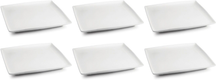 Ensemble d'assiettes BonBistro - en porcelaine - Squito - 16x16 cm - 6 pièces