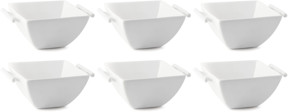 Ensemble de bols à soupe BonBistro - Carré - Squito - 520 ml - 6 pièces
