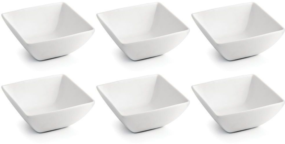 Ensemble de bols BonBistro - en porcelaine - Squito - 18 x 18 cm - 6 pièces