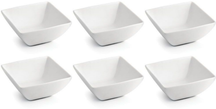 Ensemble de bols BonBistro - en porcelaine - Squito - 18 x 18 cm - 6 pièces