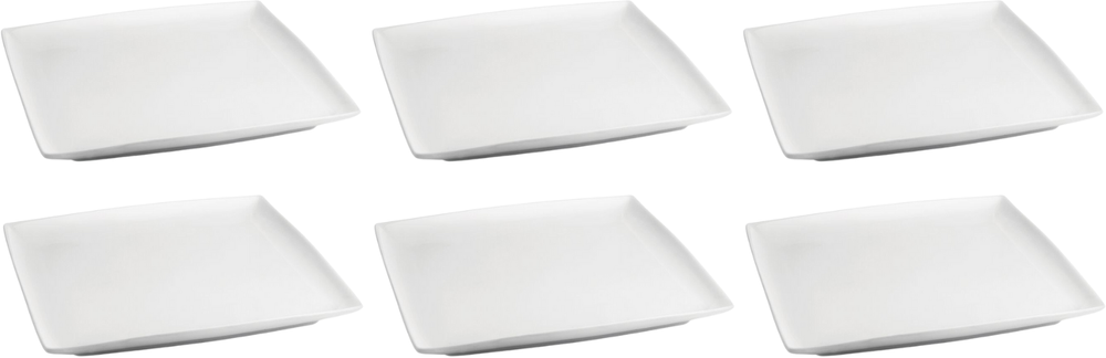 Set d'assiettes a diner BonBistro - Assiettes - Squito - 26 x 26 cm - 6 pièces
