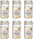 Ensemble de bocaux Bormioli Rocco - Bocaux carrés - Fido - 1,5 L - 6 pièces