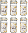 Ensemble de bocaux Bormioli Rocco - Bocaux carrés - Fido - 1,5 L - 6 pièces
