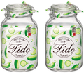 Ensemble de bocaux Bormioli Rocco - Bocal en verre - Fido - 3 L - 2 pièces