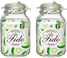 Ensemble de bocaux Bormioli Rocco - Bocal en verre - Fido - 3 L - 2 pièces