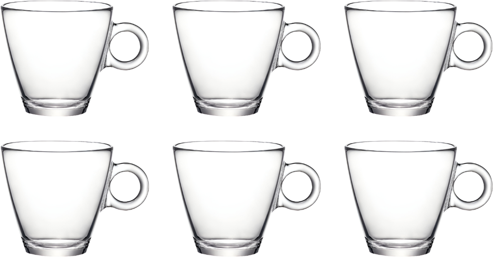 Set de verres à cappuccino Bormioli - Cappuccino - Easy Bar - 220 ml - 6 pièces