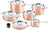 Set de casseroles Ducq - Induction - 3-Ply Cuivre - Ø16-28 cm - 6 pièces