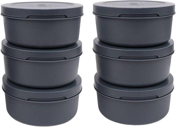 Ensemble de boîtes à pâte Zii Pa - Ardoise - Spetina - ø 16 cm - 6 pièces