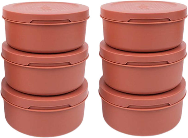 Set de boîtes de pâte à pizza ZiiPa - Terracotta - Spetina - ø 16 cm - 6 pièces