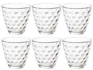 Ensemble de verres a eau Bormioli Rocco - Gobelets - Dots - 250 ml - 6 pièces