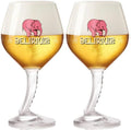 Set de verres à bière Delirium - Verres sur pied - Pub Surf - 33 cl - 2 pièces