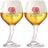 Set de verres à bière Delirium - Verres sur pied - Pub Surf - 33 cl - 2 pièces