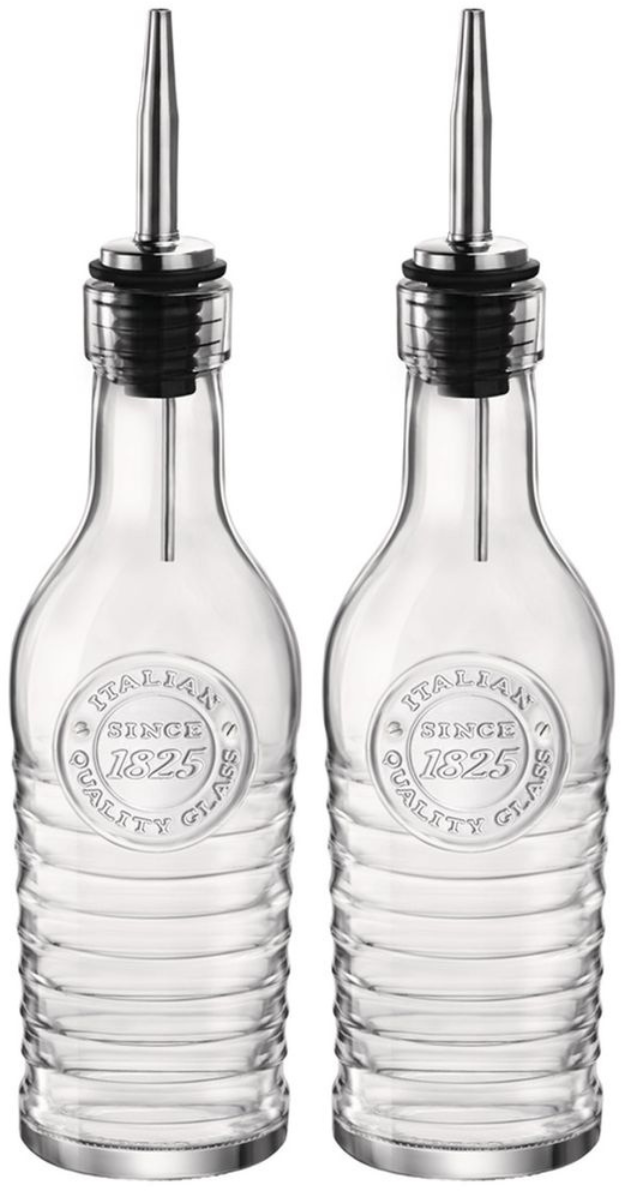 Ensemble de bouteilles d'huile Bormioli Rocco - Officina 1825 - 275ml - 2 pièces