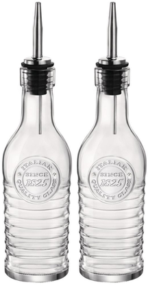 Ensemble de bouteilles d'huile Bormioli Rocco - Officina 1825 - 275ml - 2 pièces