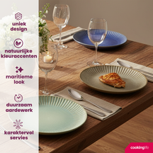 Ensemble de mugs Cookinglife - Mugs a cafe - Aqua Maris - 400 ml - 6 pièces