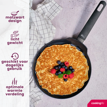 Poêle Cookinglife - Poêle à pancakes - Black Cera - Ø 24 cm - en aluminium