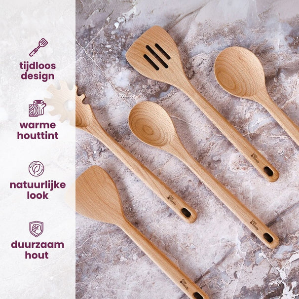 Spatule Cosy & Trendy - Spatule en bois - Delish Eco - 30 cm