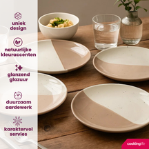 Ensemble d'assiettes Cookinglife - Assiettes de dîner - Leem - 27 cm - 6 pièces