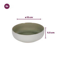 Set de vaisselle Cookinglife - Service 6 pers - Mos Vert - Ø27 cm - 18 pièces