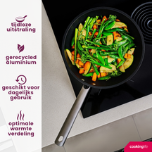 Poêle wok Cookinglife - Revêtement en céramique - ProForge - 28 cm