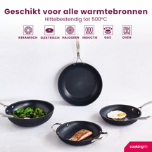 Set de poêles Cookinglife - Poêle à frire - Revolt - Ø 24 & 28 cm - 2 pièces