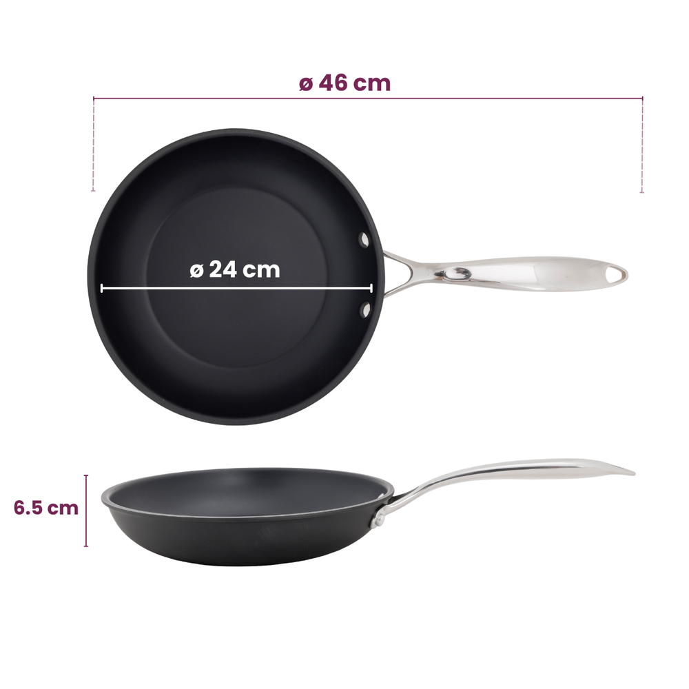Set de poêles Cookinglife - Poêle à frire - Revolt - Ø 24 & 28 cm - 2 pièces