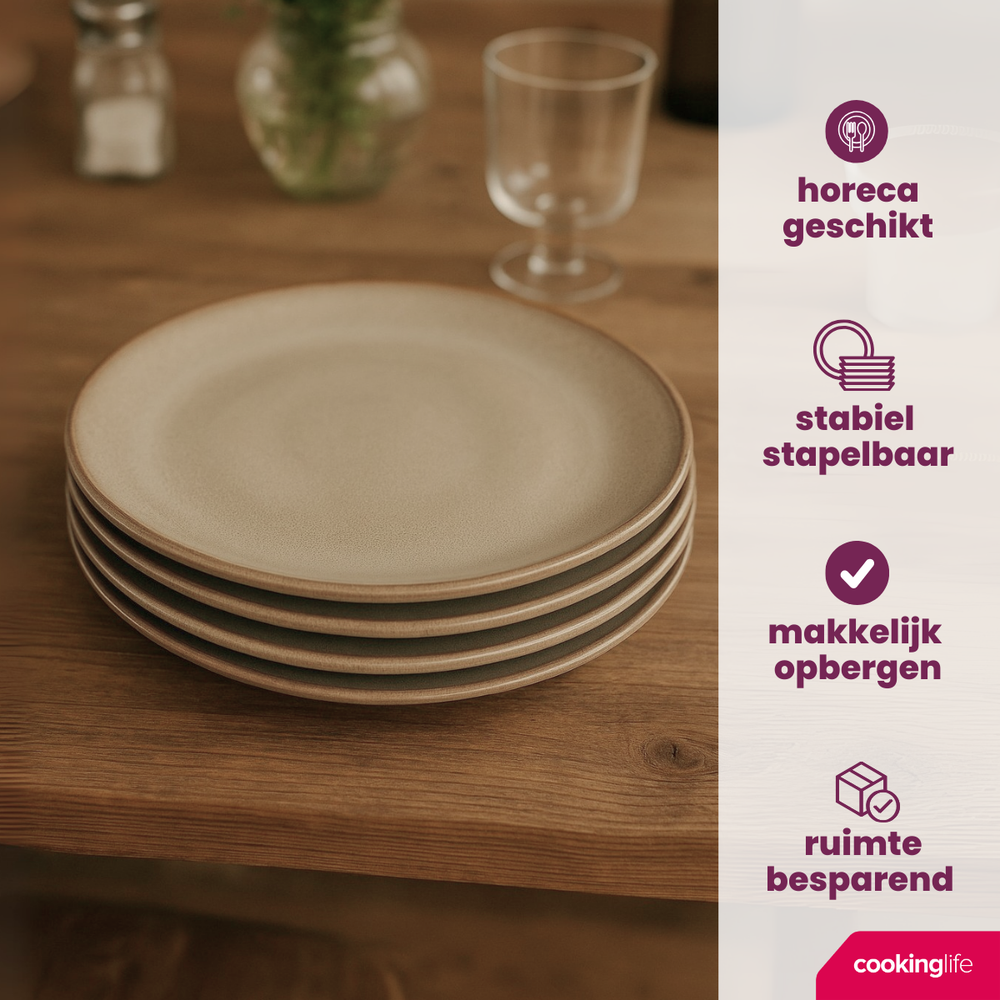 Ensemble de vaisselle Cookinglife - Service complet - Sabi - Ø 26 cm - 18 pièces