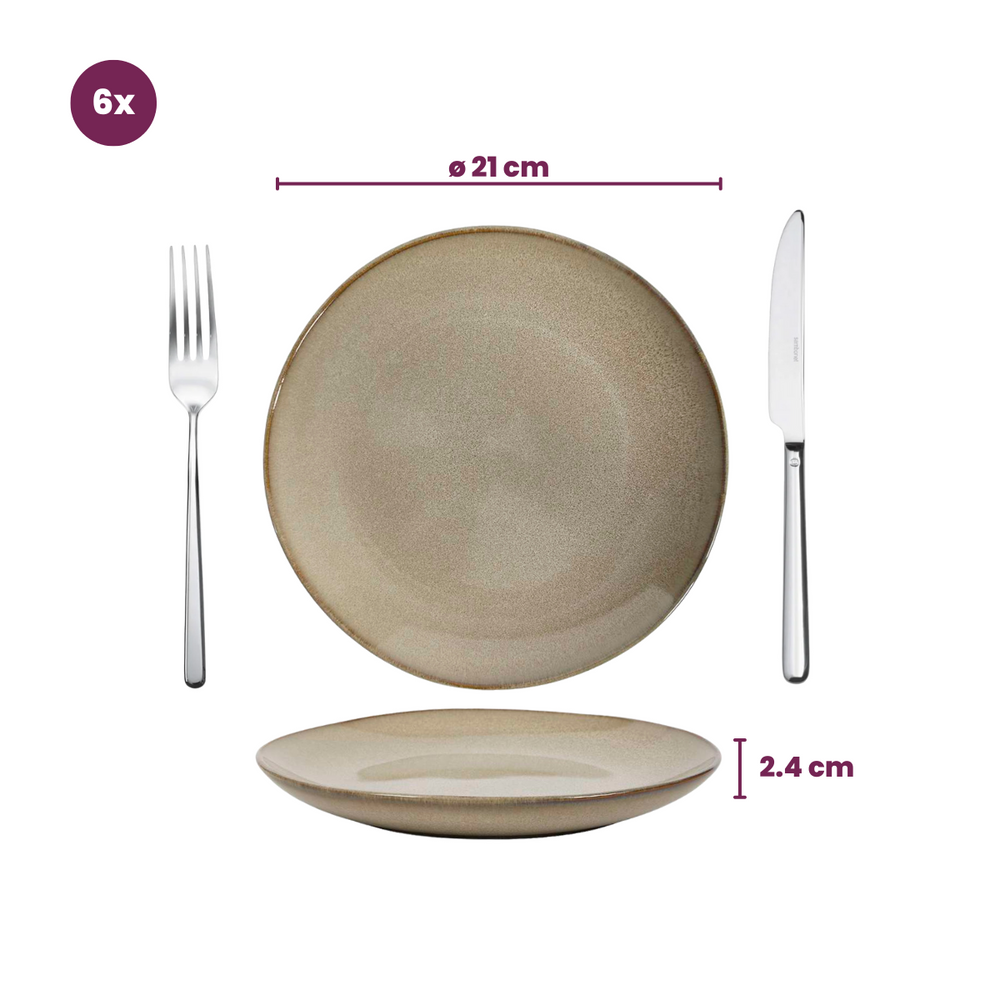 Ensemble de vaisselle Cookinglife - Service complet - Sabi - Ø 26 cm - 18 pièces