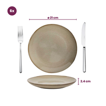 Ensemble de vaisselle Cookinglife - Service complet - Sabi - Ø 26 cm - 18 pièces