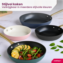 Ensemble de poêles Cookinglife - Poêles à frire - Style - Ø 24/28 cm - 2 pièces
