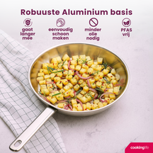 Poêle Cookinglife - Poêle à frire - Superior - Ø 28 cm - en inox