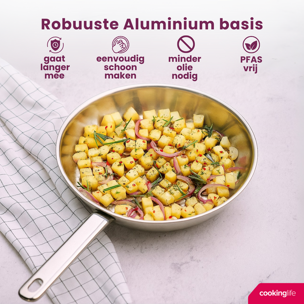Set de poêles Cookinglife - Poêles à frire - Superior - 24 & 28 cm - 2 pièces