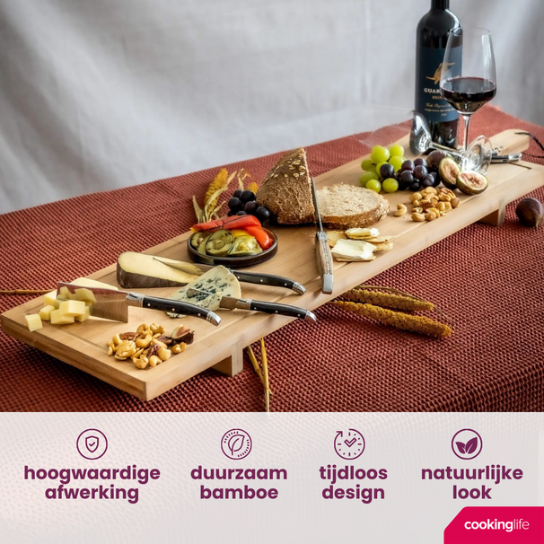 Planche de service Cookinglife - Planche a tapas - Organic - 100 x 26 cm