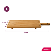 Planche de service Cookinglife - Planche à tapas - Bambou Organique - 58 x 19 cm