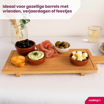 Planche de service Cookinglife - Planche à tapas - Bambou Organique - 58 x 19 cm