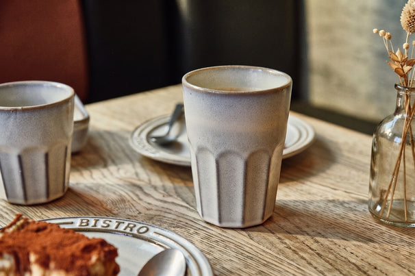 Tasses à Latte Macchiato Cosy & Trendy Bistro Vintage White 450 ml - 6 pièces