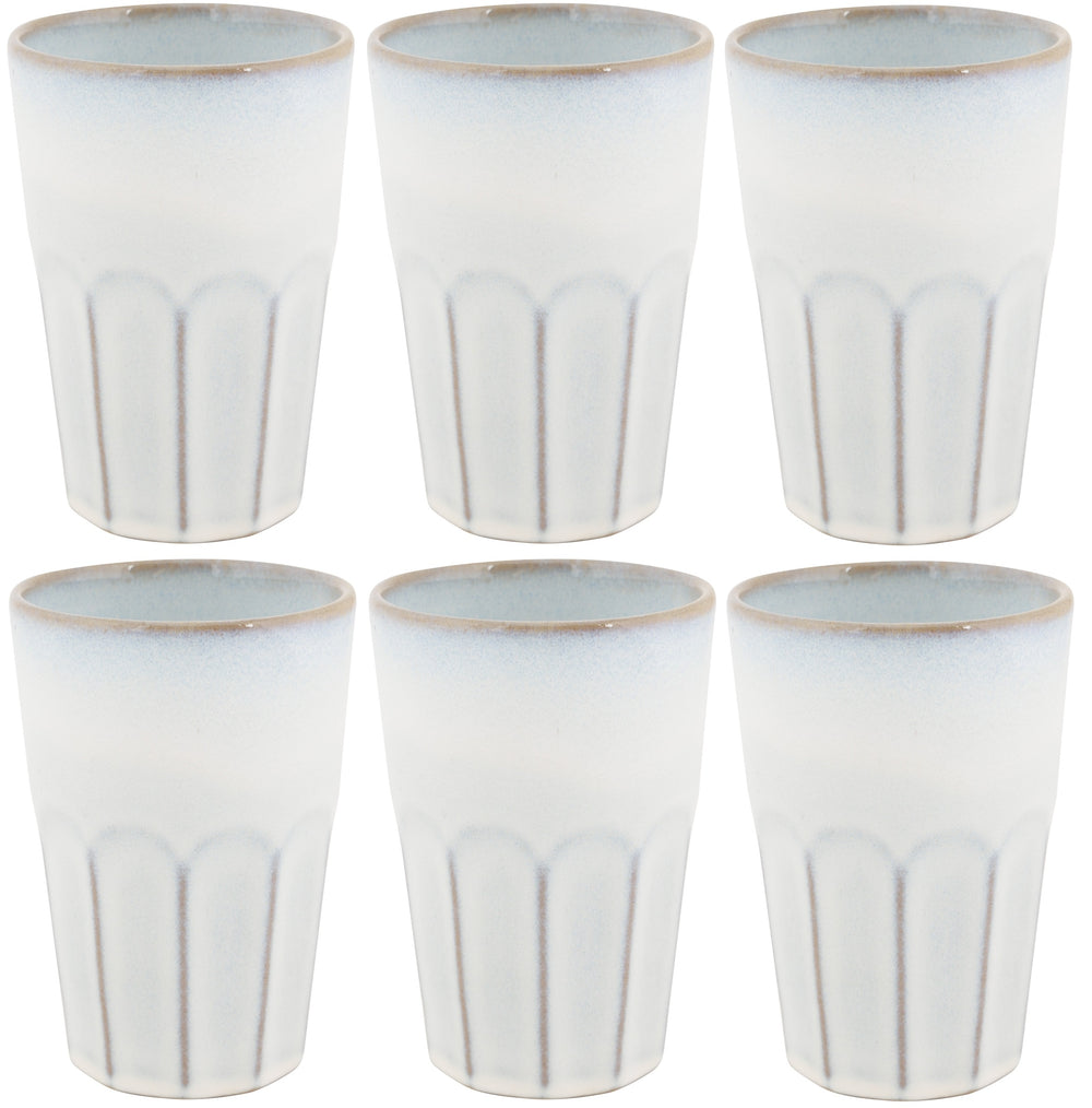 Tasses à Latte Macchiato Cosy & Trendy Bistro Vintage White 450 ml - 6 pièces