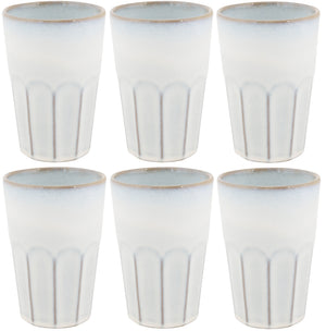 Tasses à Latte Macchiato Cosy & Trendy Bistro Vintage White 450 ml - 6 pièces