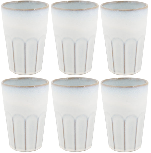 Tasses à Latte Macchiato Cosy & Trendy Bistro Vintage White 450 ml - 6 pièces