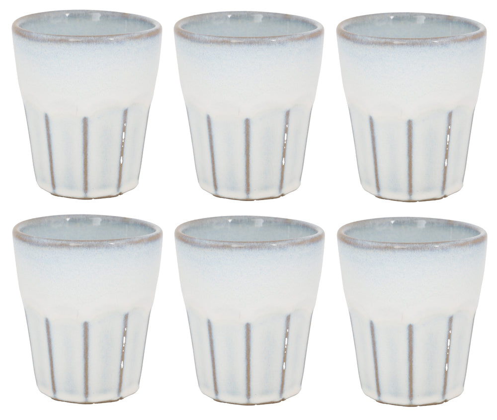Tasses à Cappuccino Cosy & Trendy Bistro Vintage White 290 ml - 6 pièces