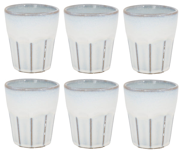 Tasses à Cappuccino Cosy & Trendy Bistro Vintage White 290 ml - 6 pièces
