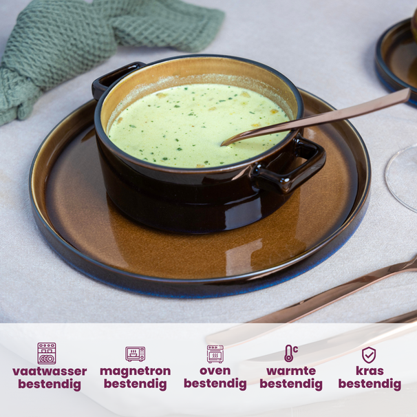 Set de bols à soupe Cosy & Trendy - Coupes - Quintana Green - 450 ml - 4 pièces